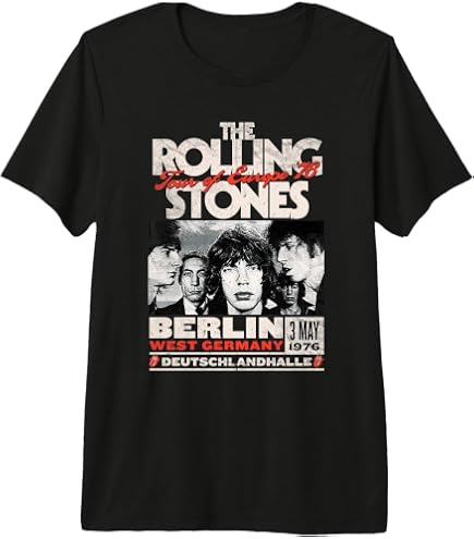 Amazon.com: The Rolling Stones Berlin 76 T-Shirt : Clothing, Shoes
